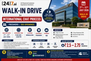 24/7.ai Walk-in Drive in Bangalore for International Chat Process | Freshers Hiring
