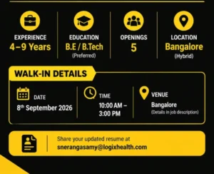 LogixHealth Walk-in Interview in Bangalore for Data Engineer & Senior Data Engineer