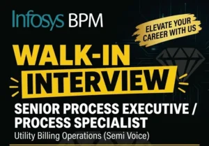 Infosys BPM Walk-in Interview in Bangalore for Utility Billing Operations